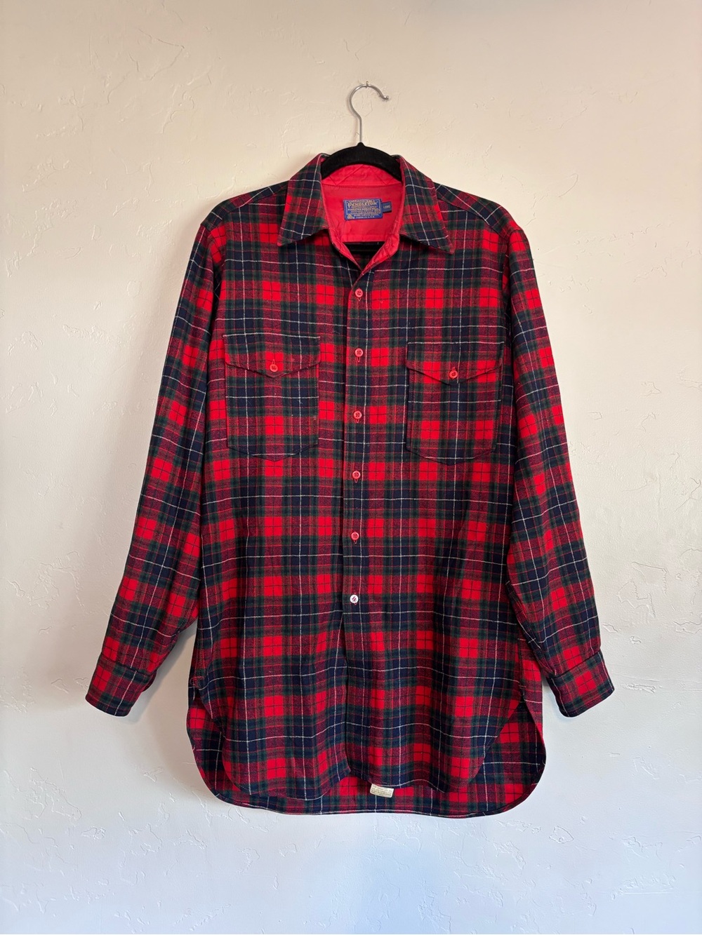 Vintage 60s 70s Pendleton Wool Paid Flannel